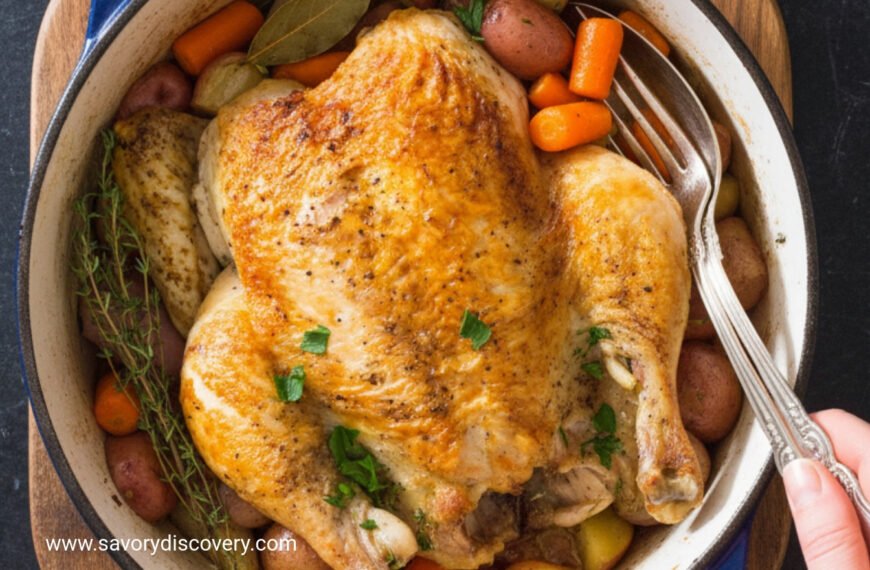 Cozy Pot Roasted Chicken with Winter Vegetables