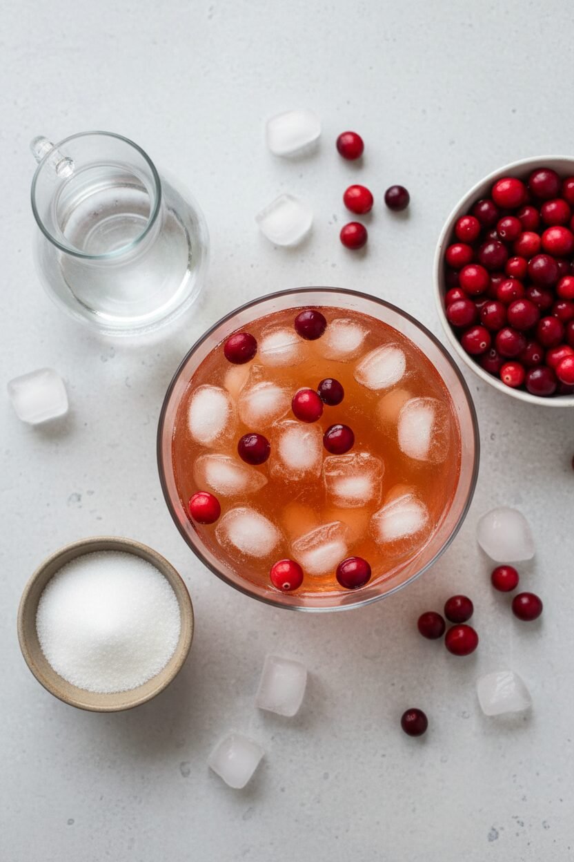 Cranberry Aperol Holiday Fizz
