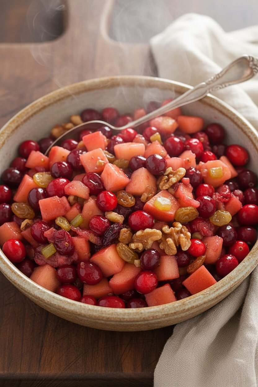 Cranberry Apple Walnut Holiday Relish