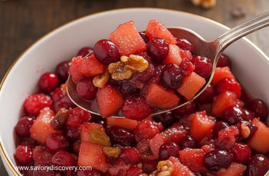 Cranberry Apple Walnut Holiday Relish