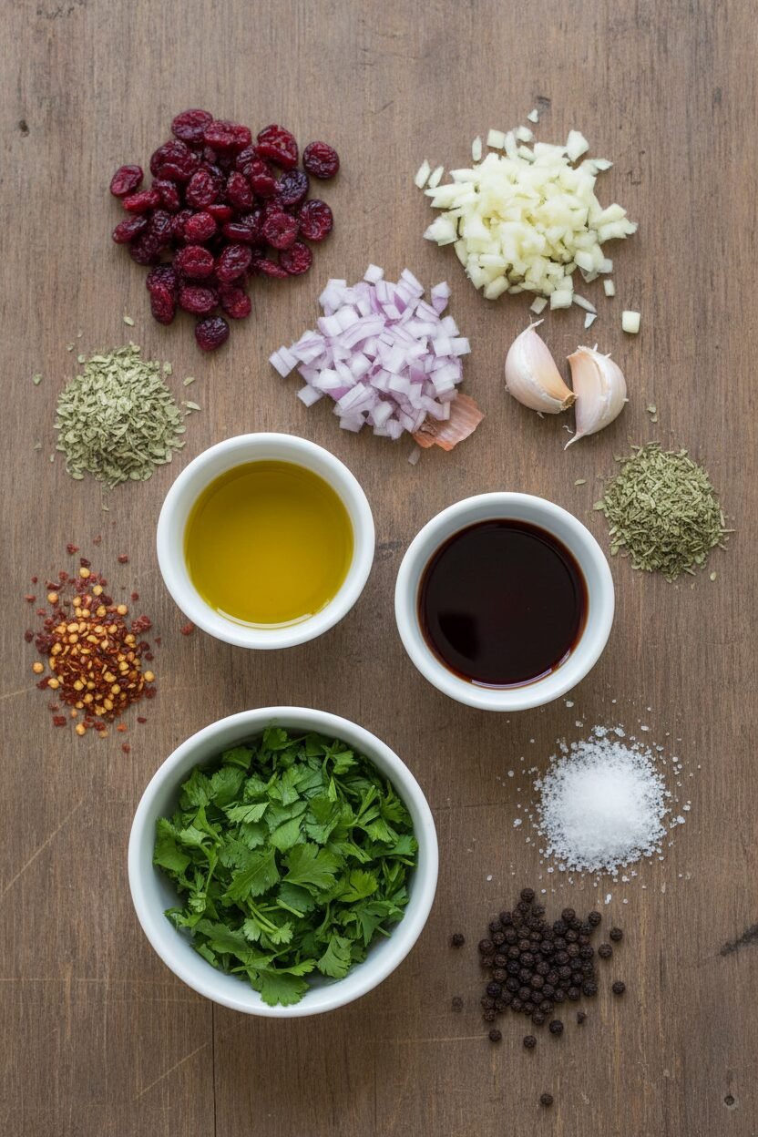 Cranberry Chimichurri Holiday Glaze