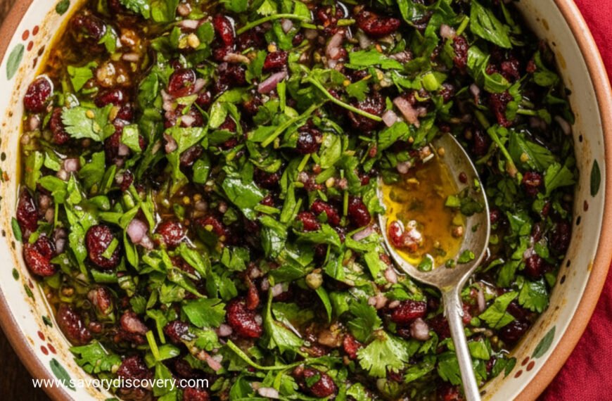 Cranberry Chimichurri Holiday Glaze