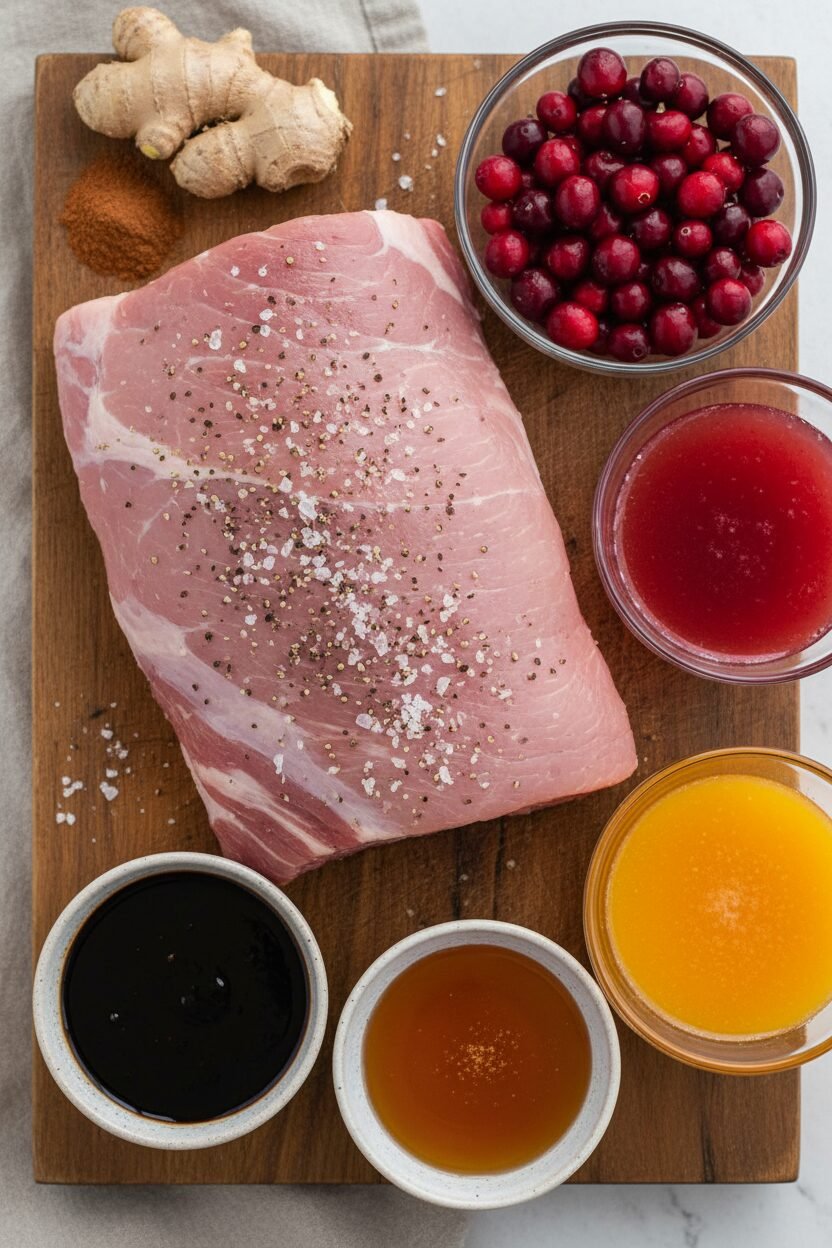 Cranberry Glazed Holiday Pork Roast