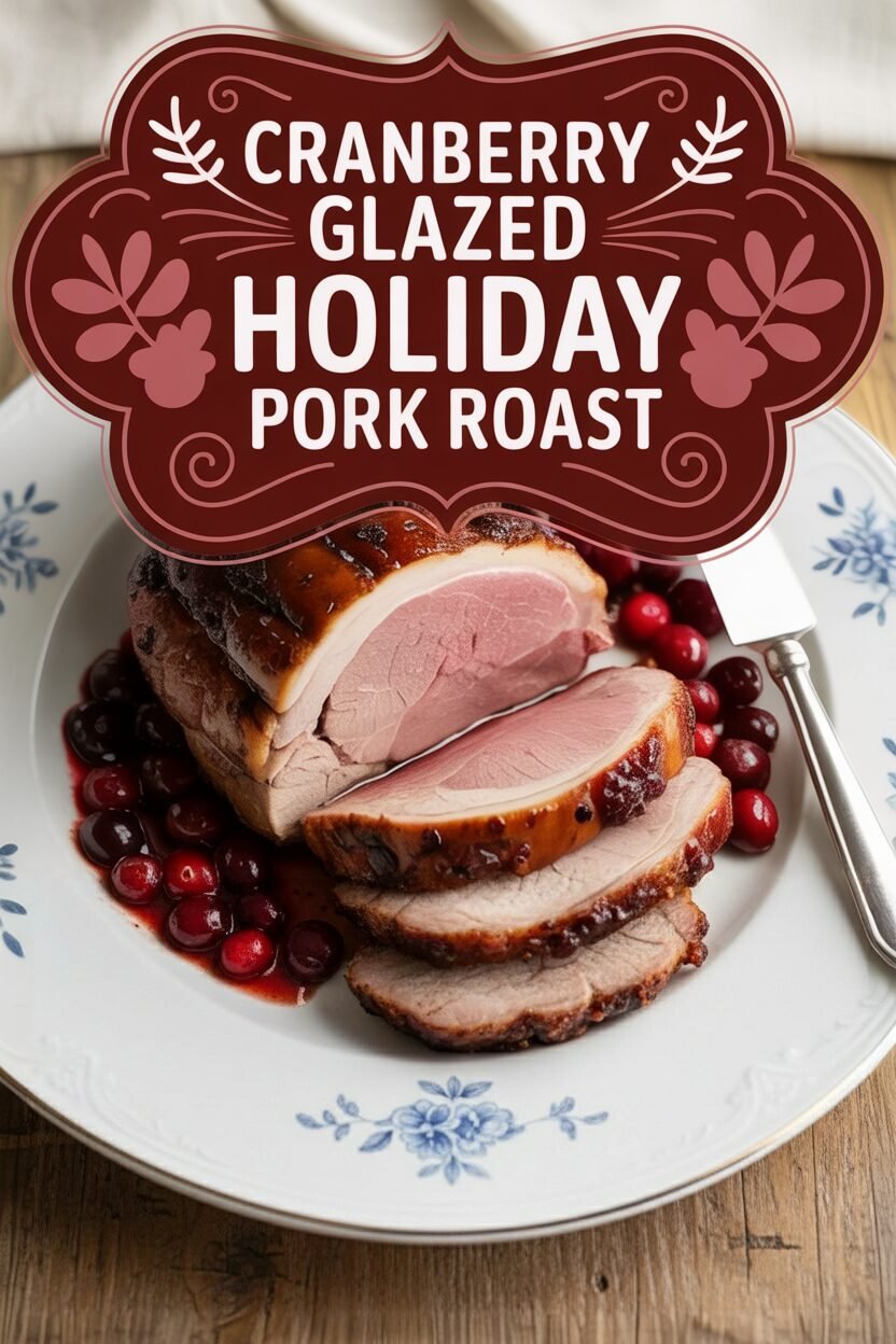Cranberry Glazed Holiday Pork Roast