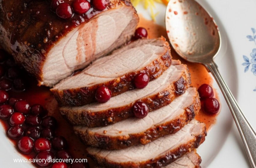 Cranberry Glazed Holiday Pork Roast