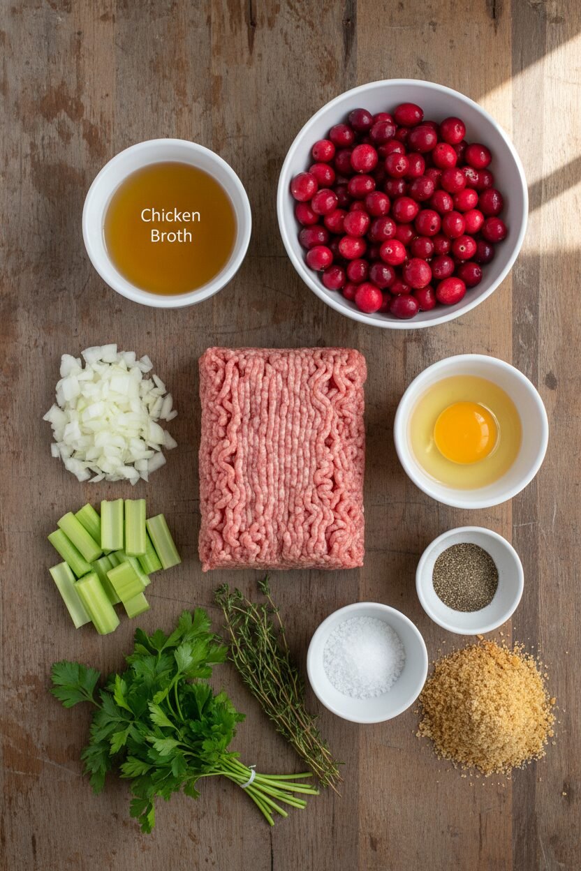 Cranberry Stuffed Turkey Balls