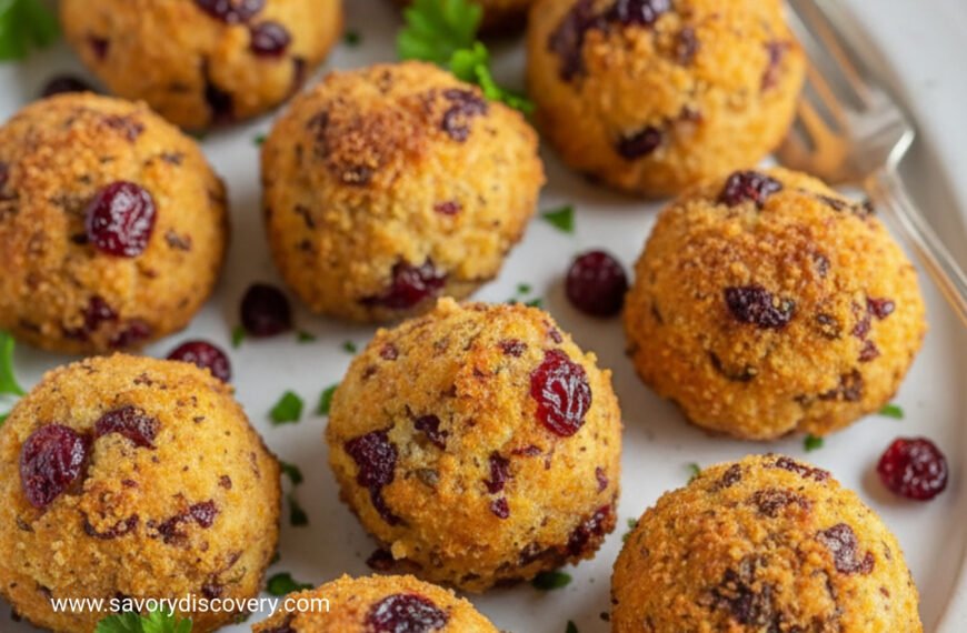 Cranberry Stuffed Turkey Balls