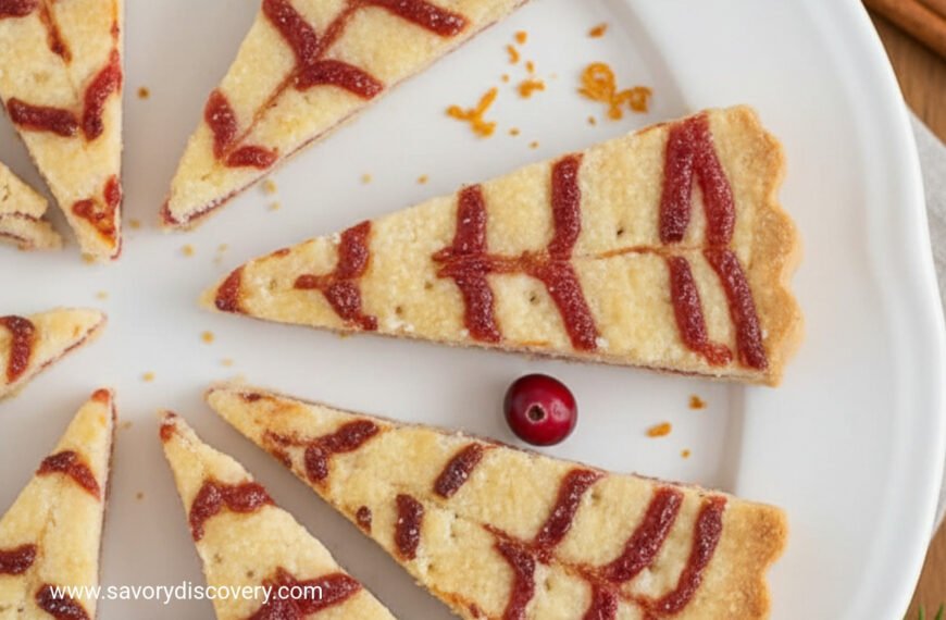 Cranberry Swirl Holiday Shortbread