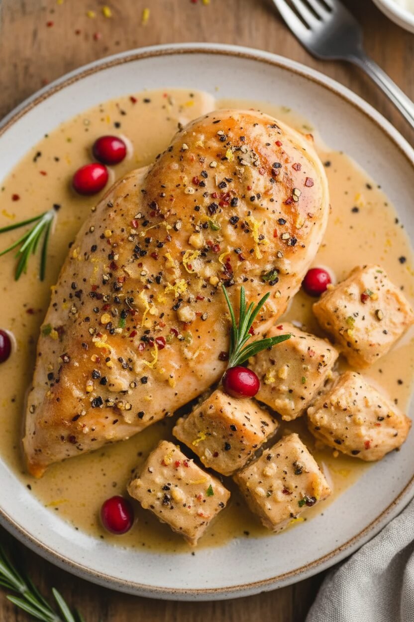 Creamy Christmas Chicken Delight
