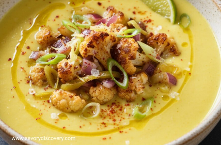Creamy Curried Cauliflower Holiday Soup