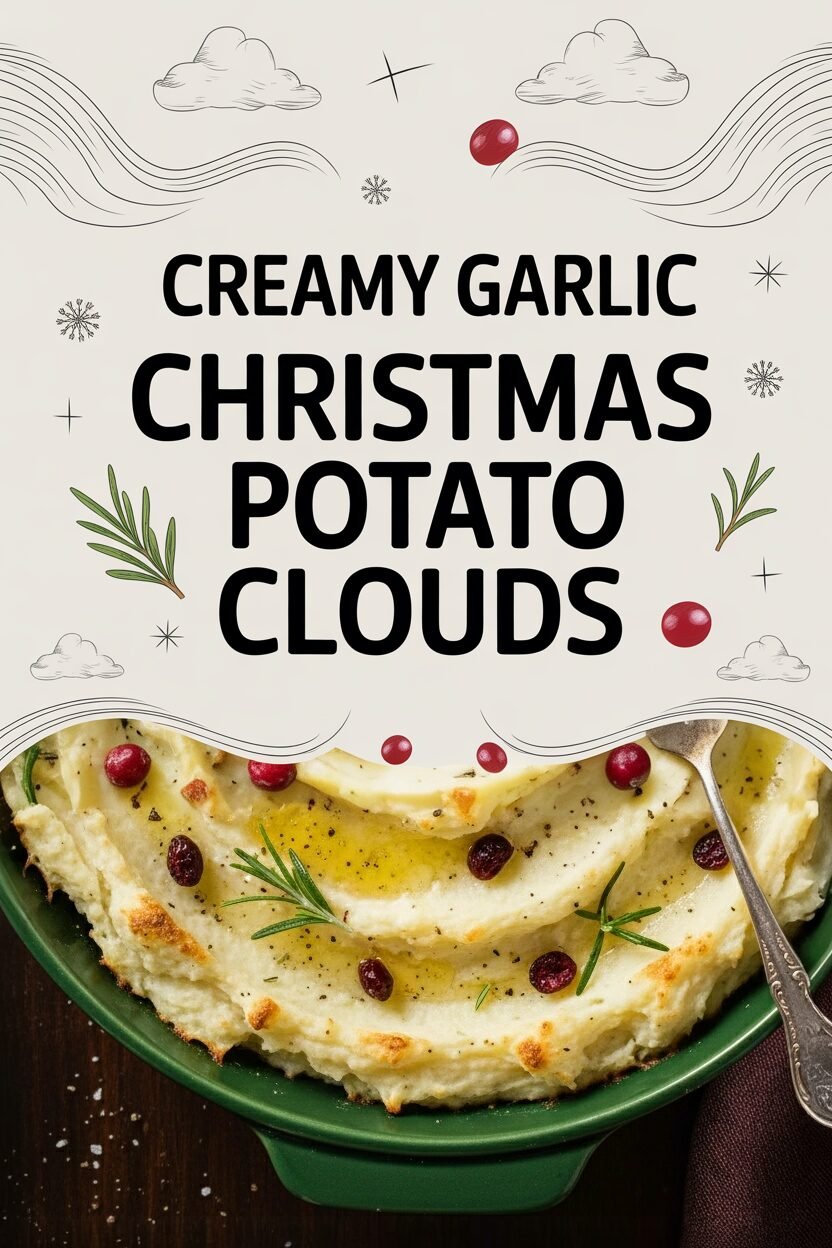 Creamy Garlic Christmas Potato Clouds