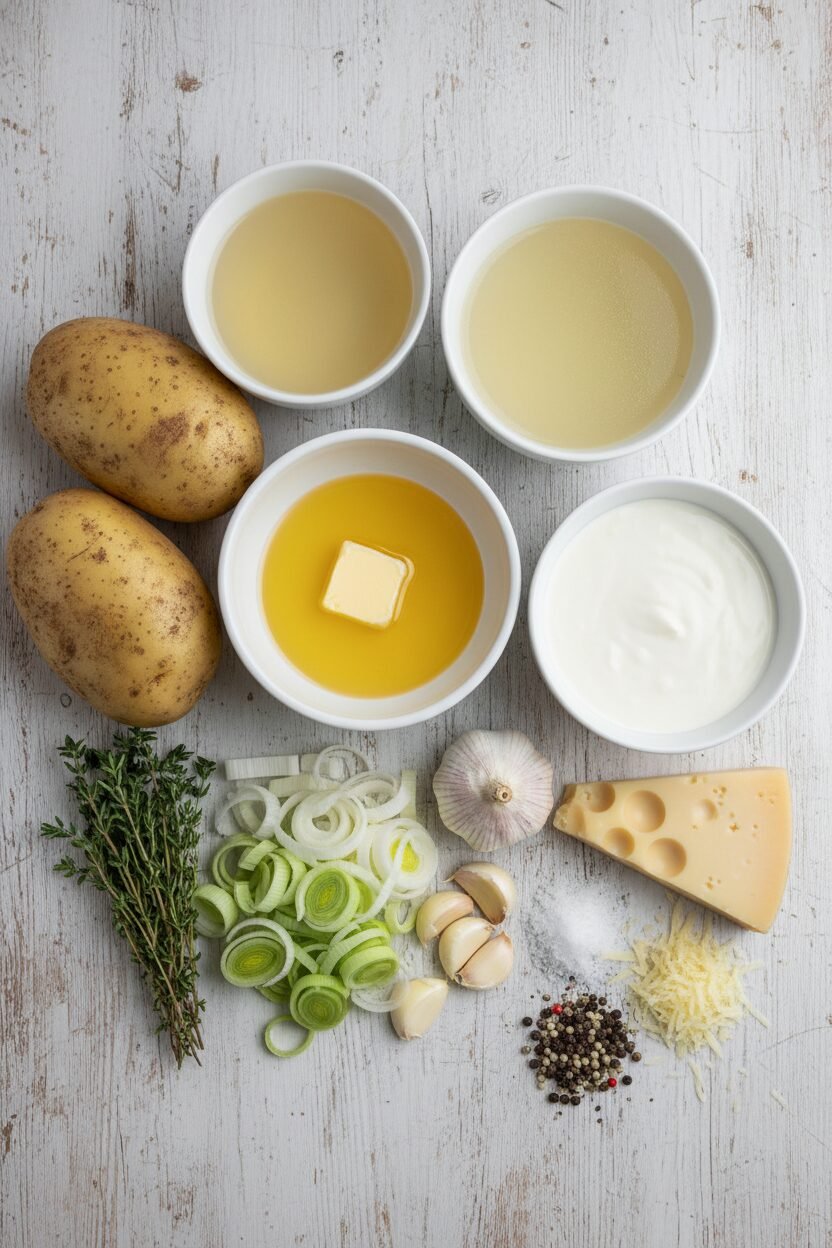 Creamy Potato and Leek Holiday Bake