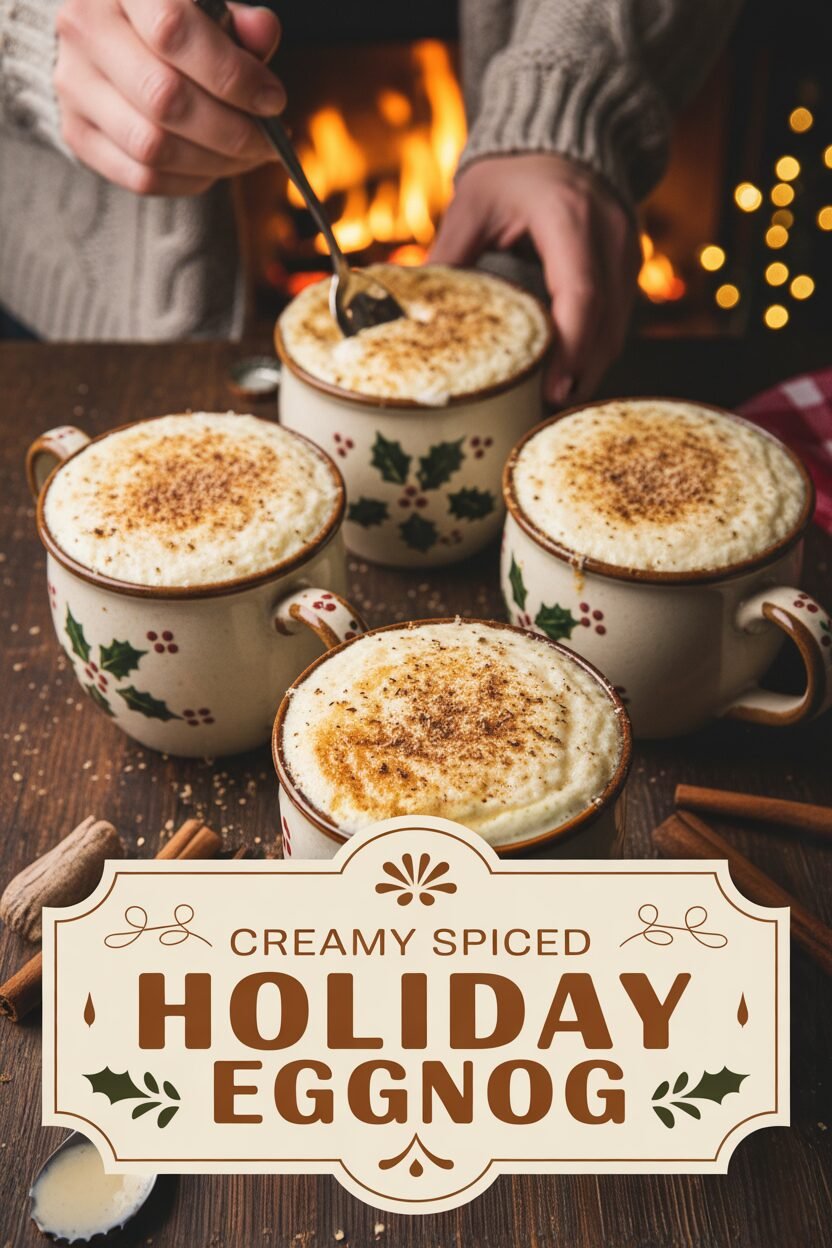 Creamy Spiced Holiday Eggnog