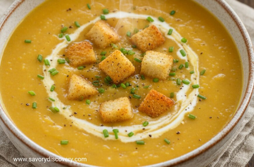 Creamy Winter Squash and Apple Slow-Cooker Soup