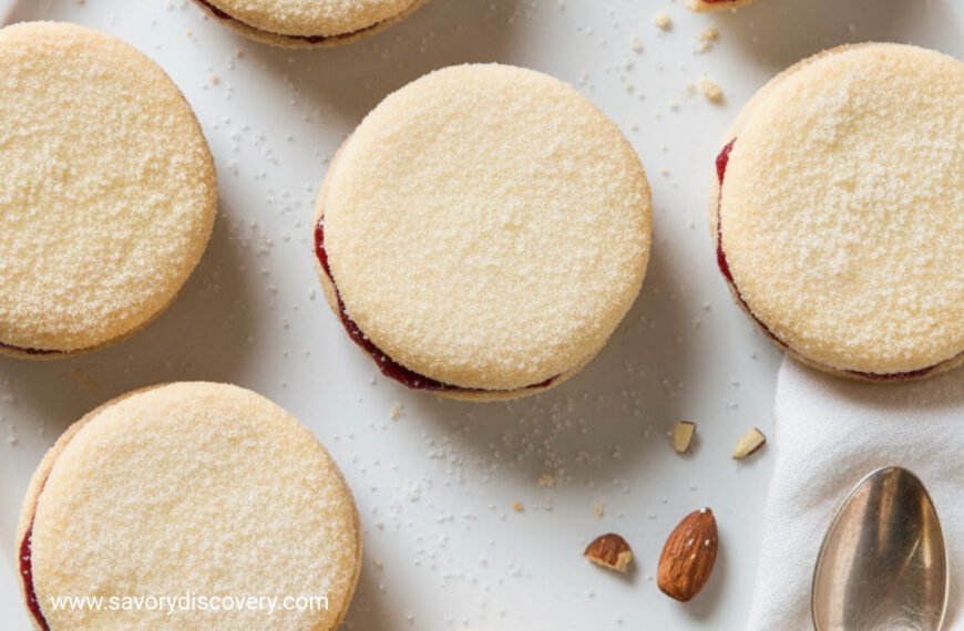 Crimson Almond Snowdrift Cookies