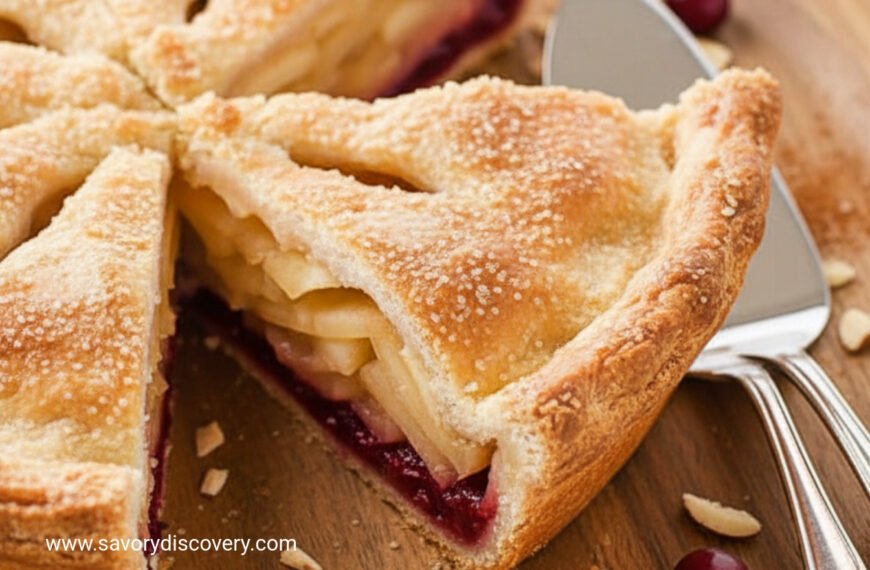 Crimson Apple Cranberry Holiday Pie