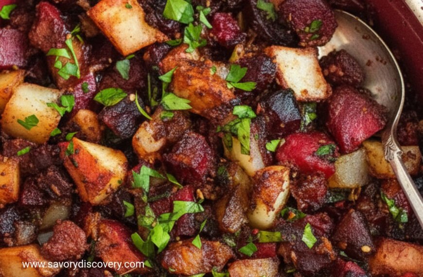 Crimson Flannel Holiday Hash