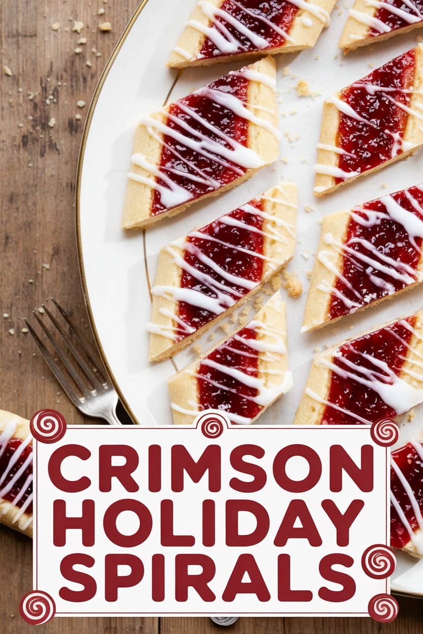 Crimson Holiday Spirals