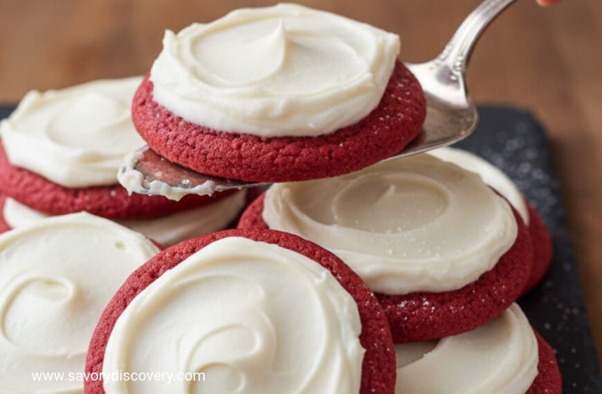 Crimson Snowdrift Christmas Cookies