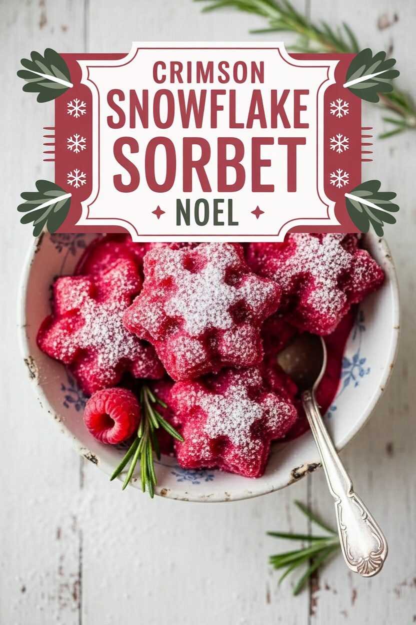 Crimson Snowflake Sorbet Noel