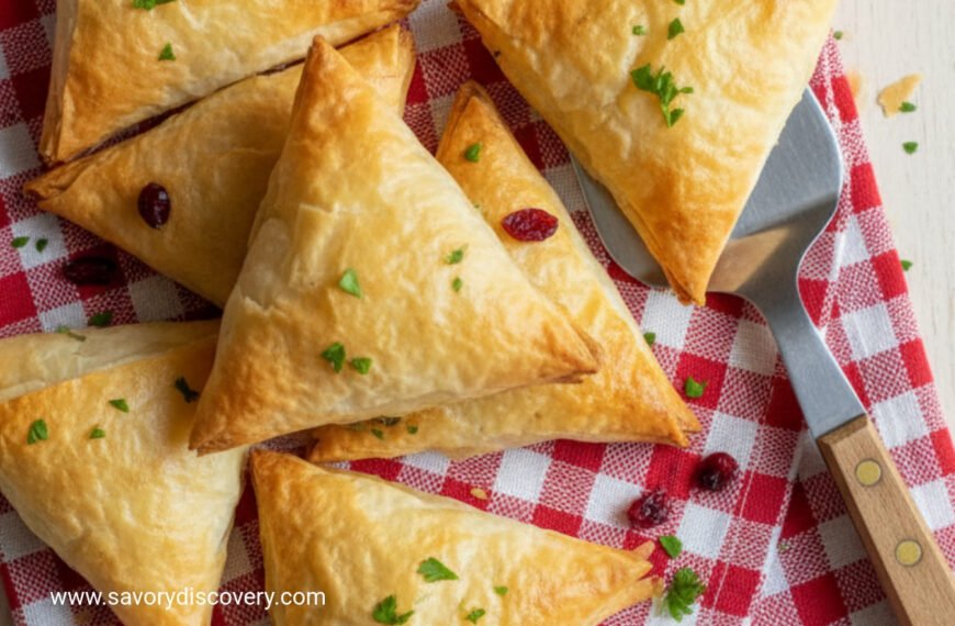 Crispy Cheese Triangle Christmas Bites