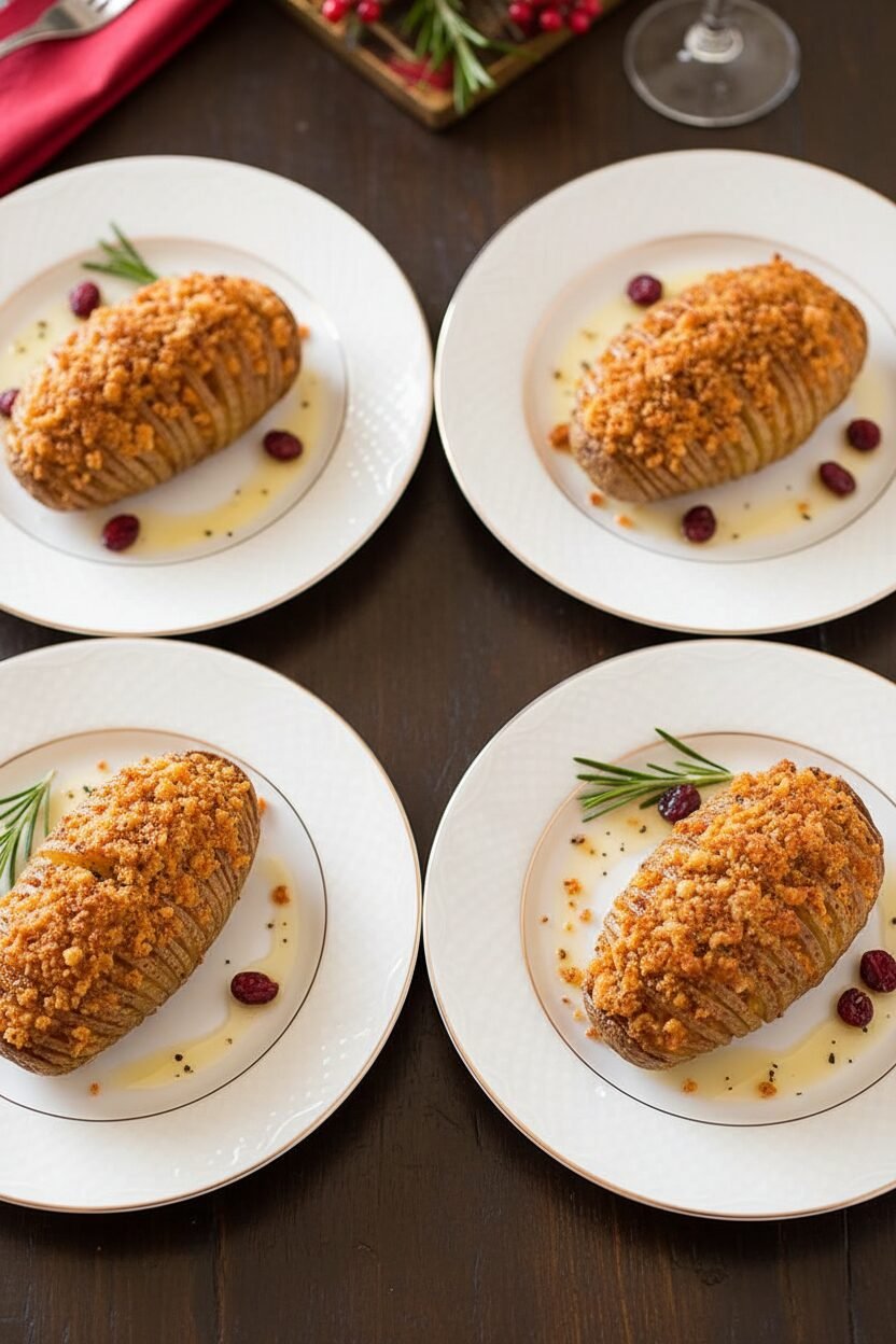 Crispy Christmas Potato Fanfare