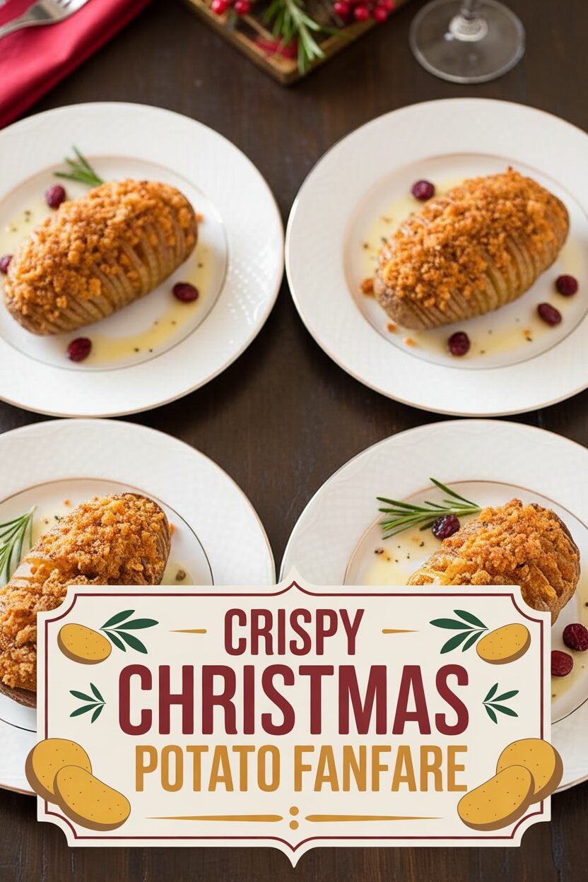 Crispy Christmas Potato Fanfare