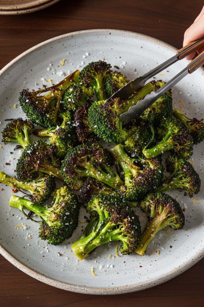Crispy Christmas Tree Broccoli