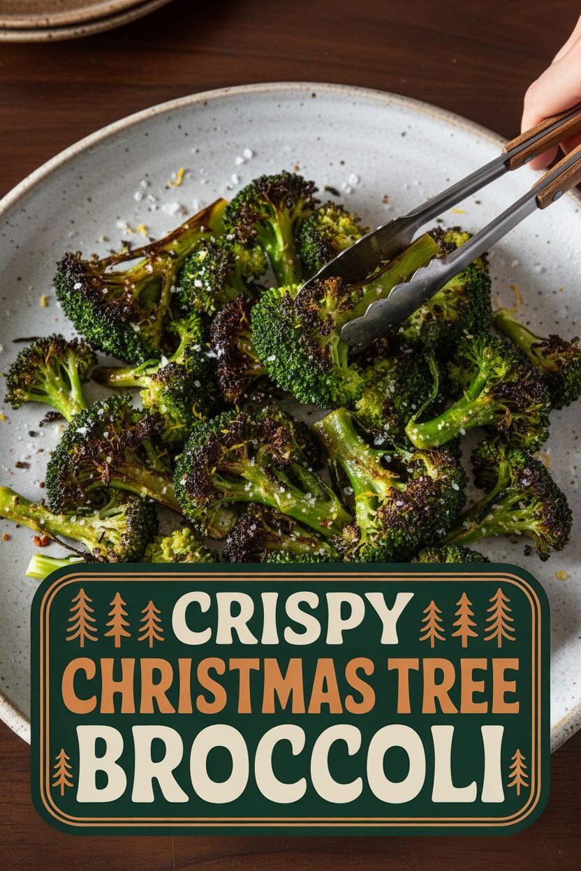 Crispy Christmas Tree Broccoli