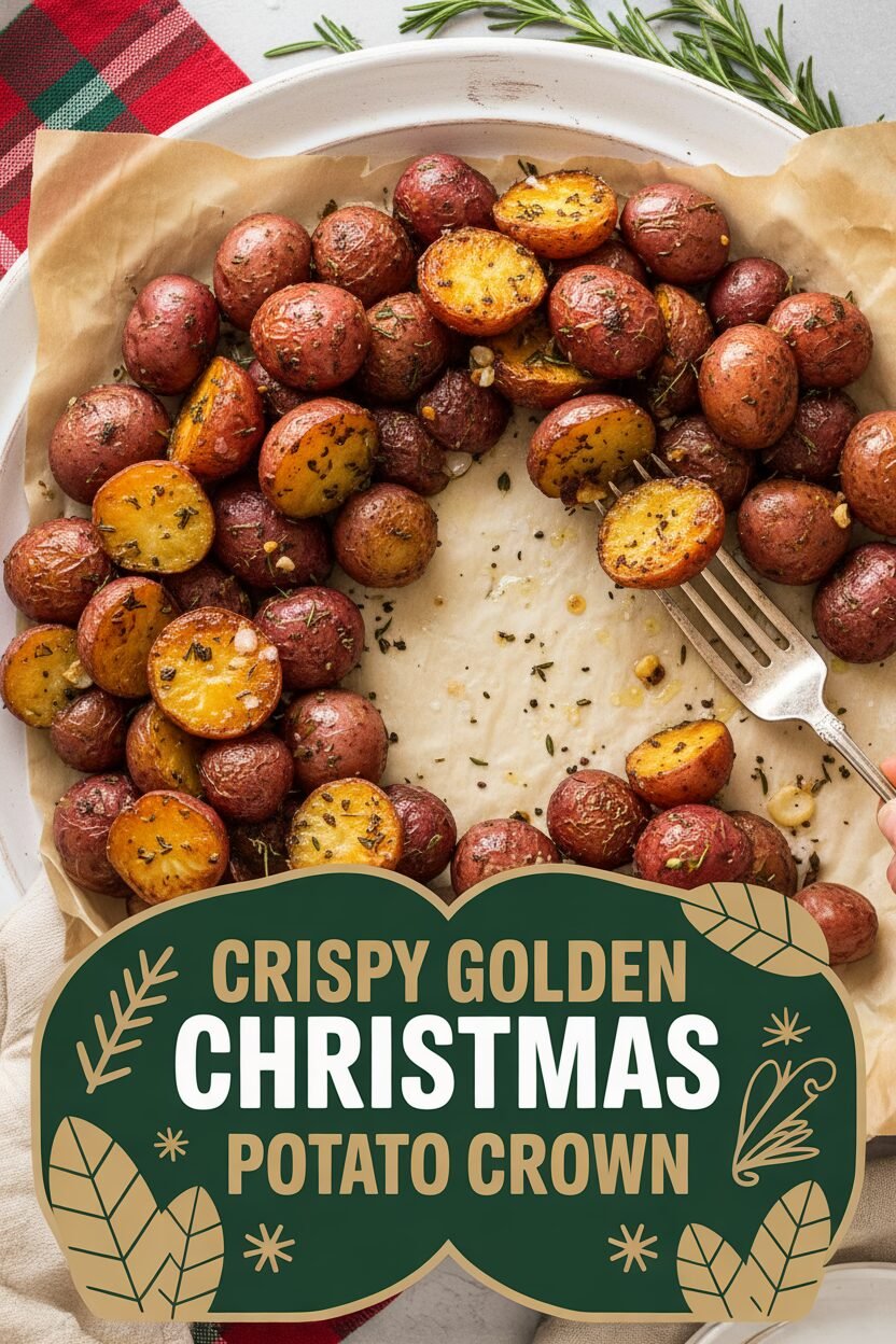 Crispy Golden Christmas Potato Crown