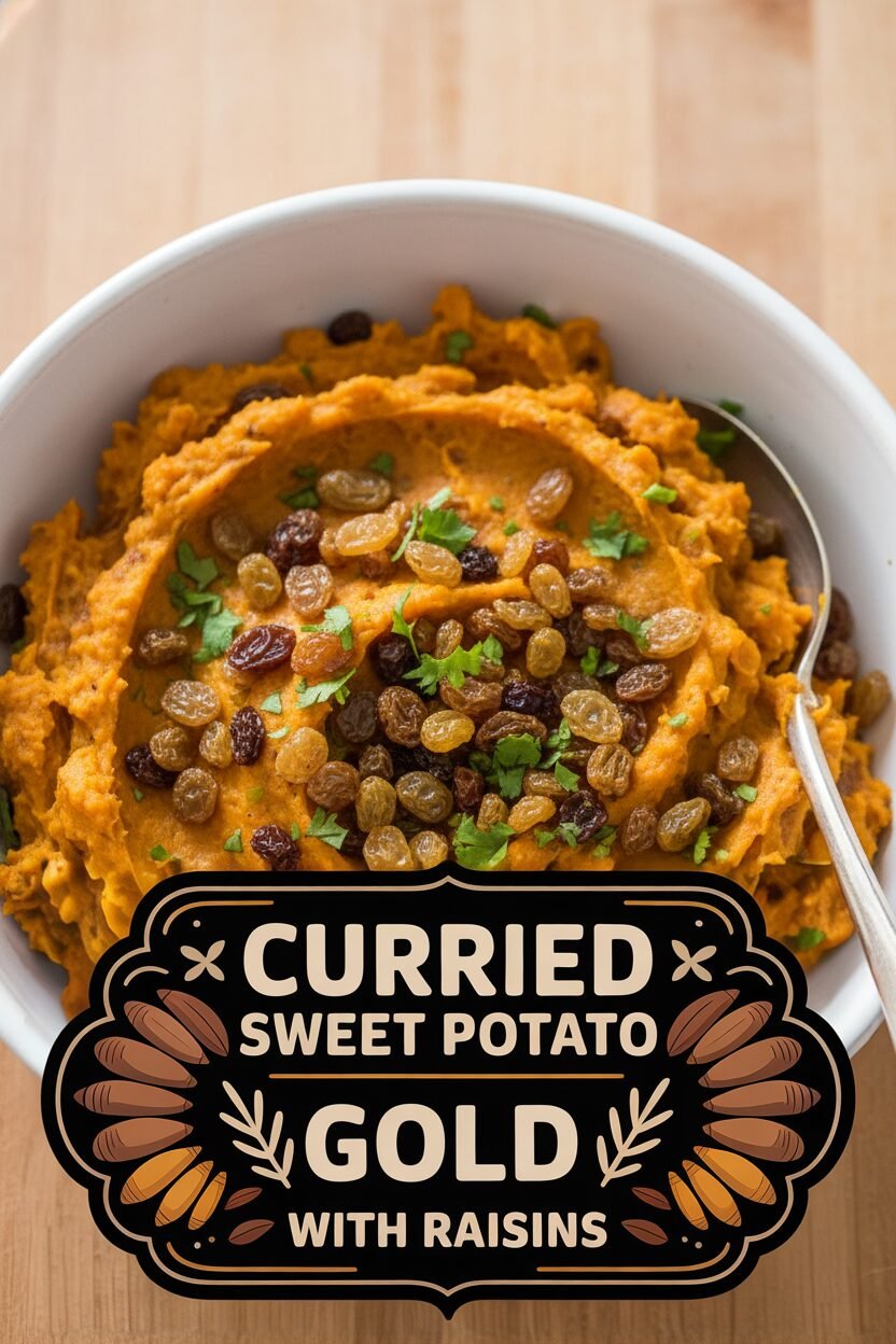 Curried Sweet Potato Gold with Raisins