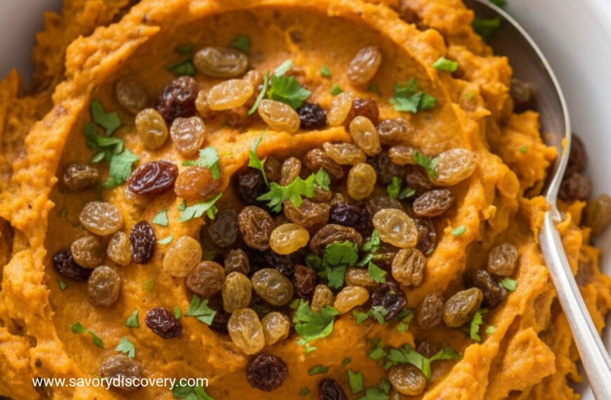 Curried Sweet Potato Gold with Raisins