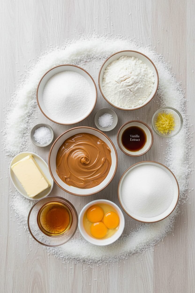 Dulce de Leche Snowdrift Sandwich Cookies