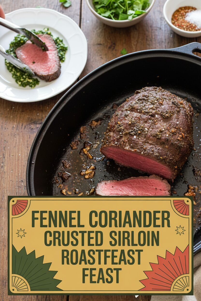 Fennel Coriander Crusted Sirloin Roast Feast