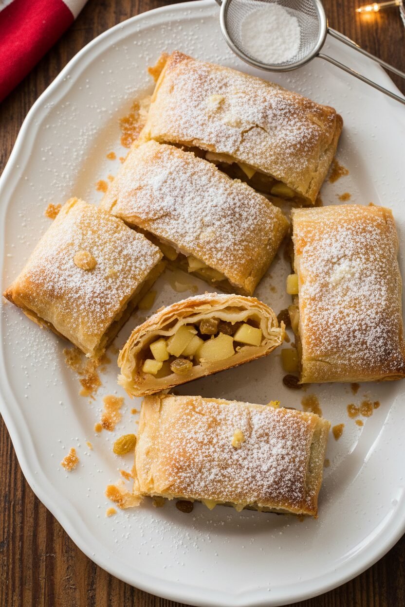 Festive Apple Strudel Holiday Delight