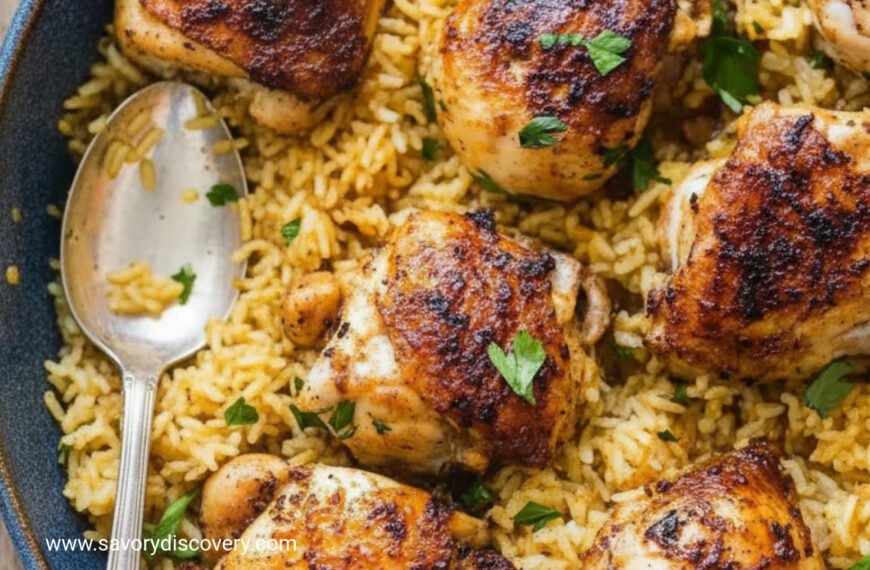 Festive Baked Chicken and Rice