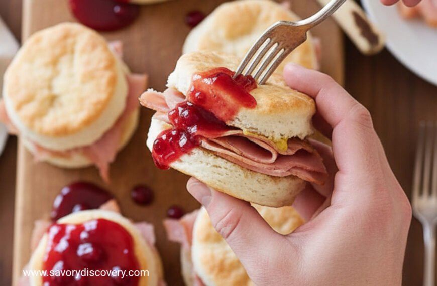 Festive Biscuits with Cranberry Glaze