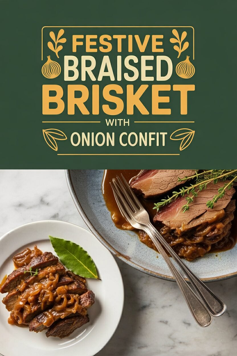 Festive Braised Brisket with Onion Confit