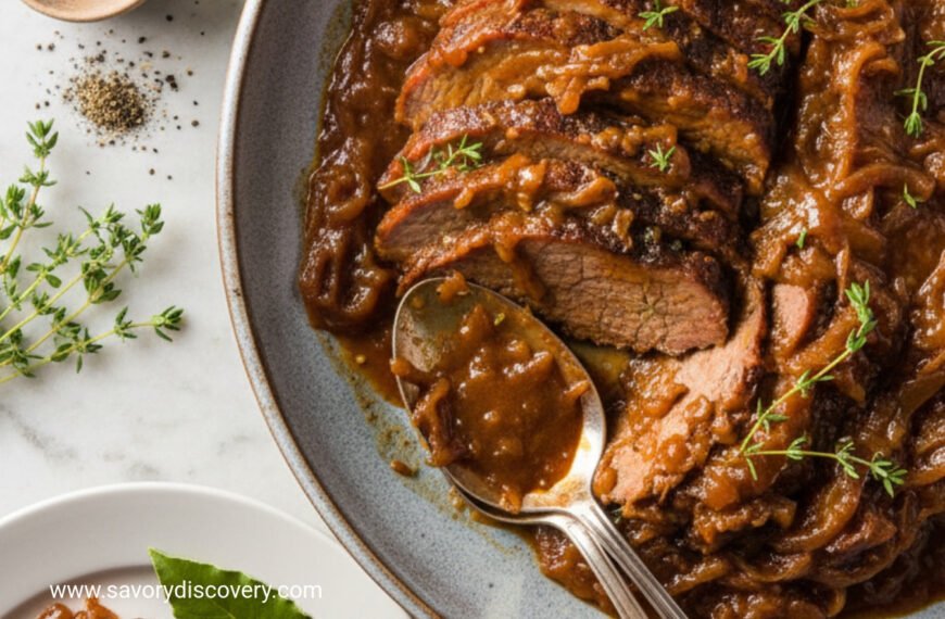 Festive Braised Brisket with Onion Confit