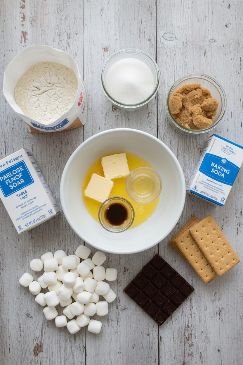 Festive Campfire S'mores Christmas Cookies