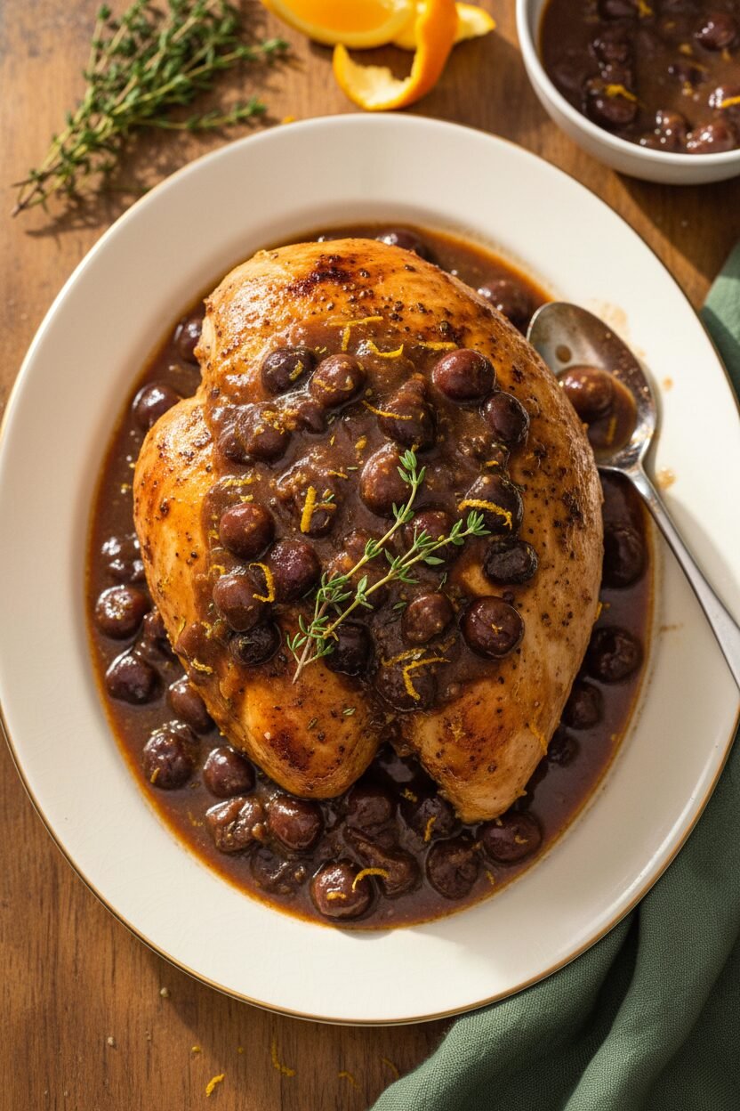 Festive Cherry Orange Turkey Breast