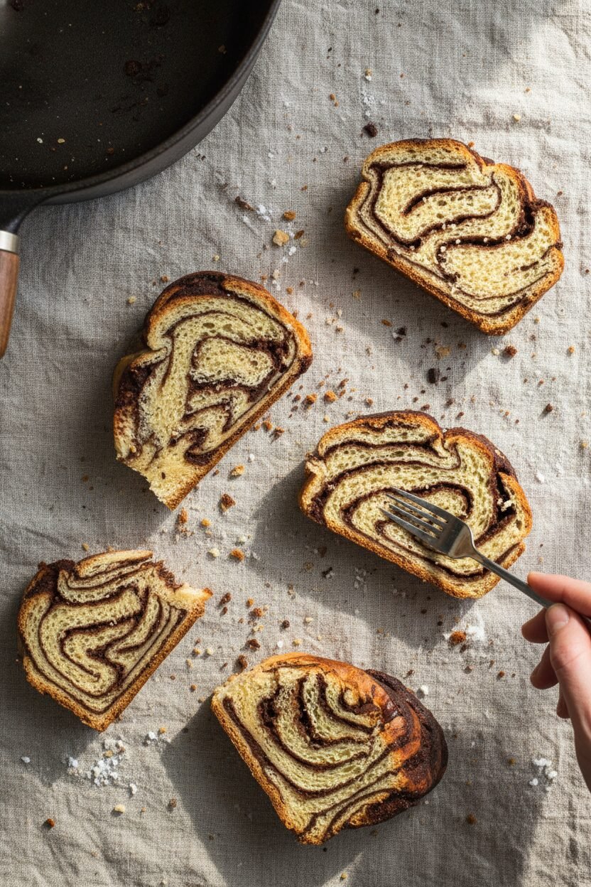 Festive Chocolate Braided Dutch Oven Bread