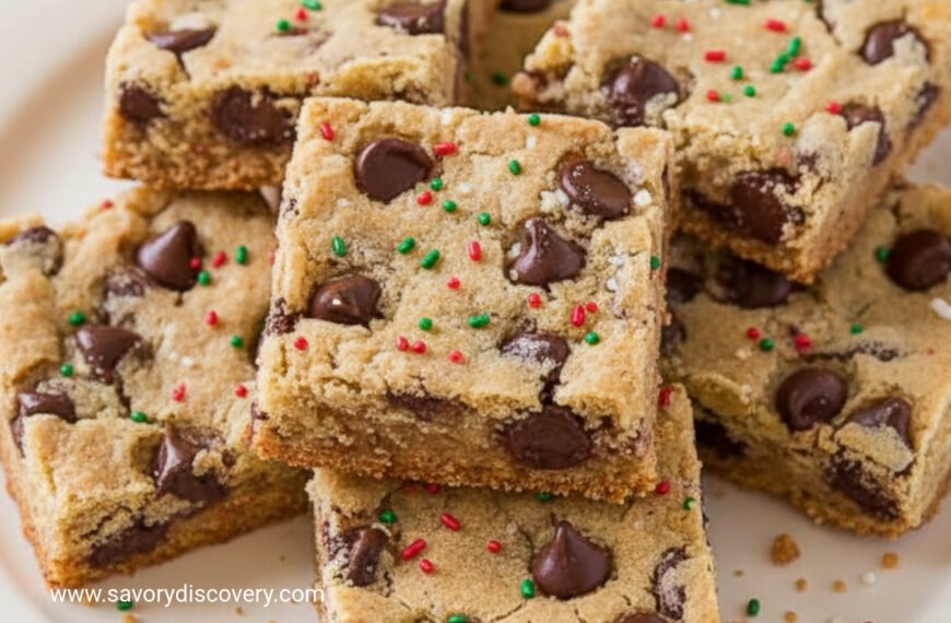 Festive Chocolate Chip Cookie Chews