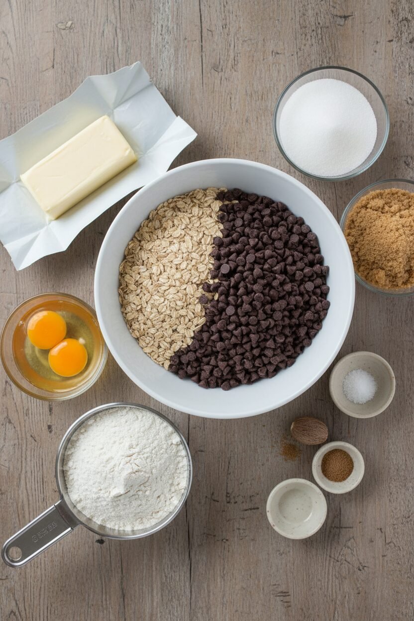 Festive Chocolate Oatmeal Cookie Crisps