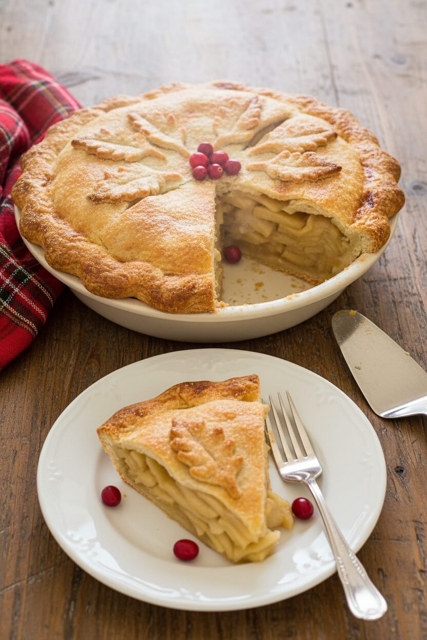 Festive Deep-Dish Apple Holiday Pie