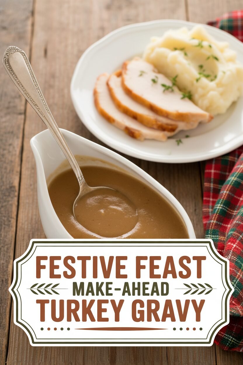 Festive Feast Make-Ahead Turkey Gravy