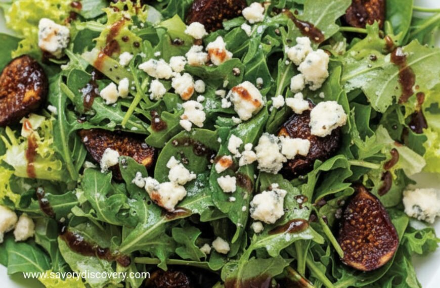 Festive Fig and Blue Cheese Salad with Port Glaze