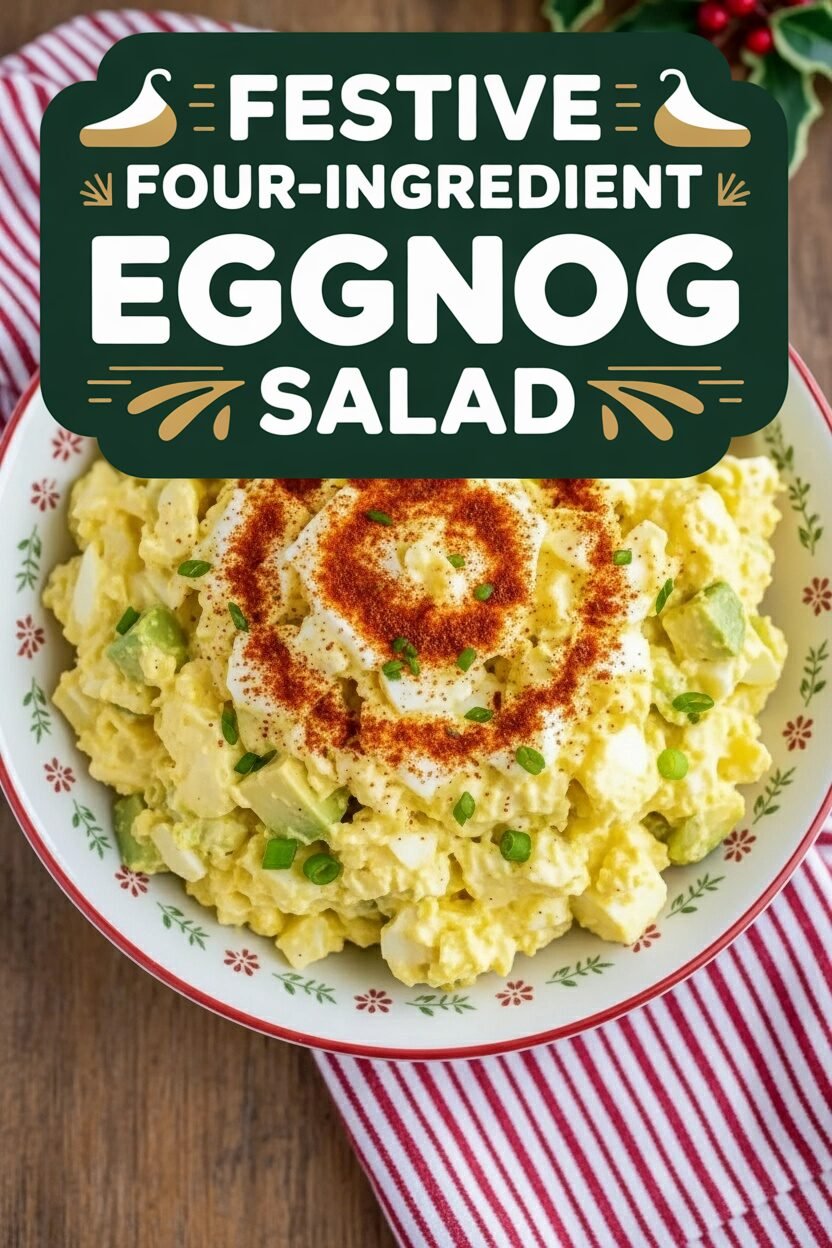 Festive Four-Ingredient Eggnog Salad