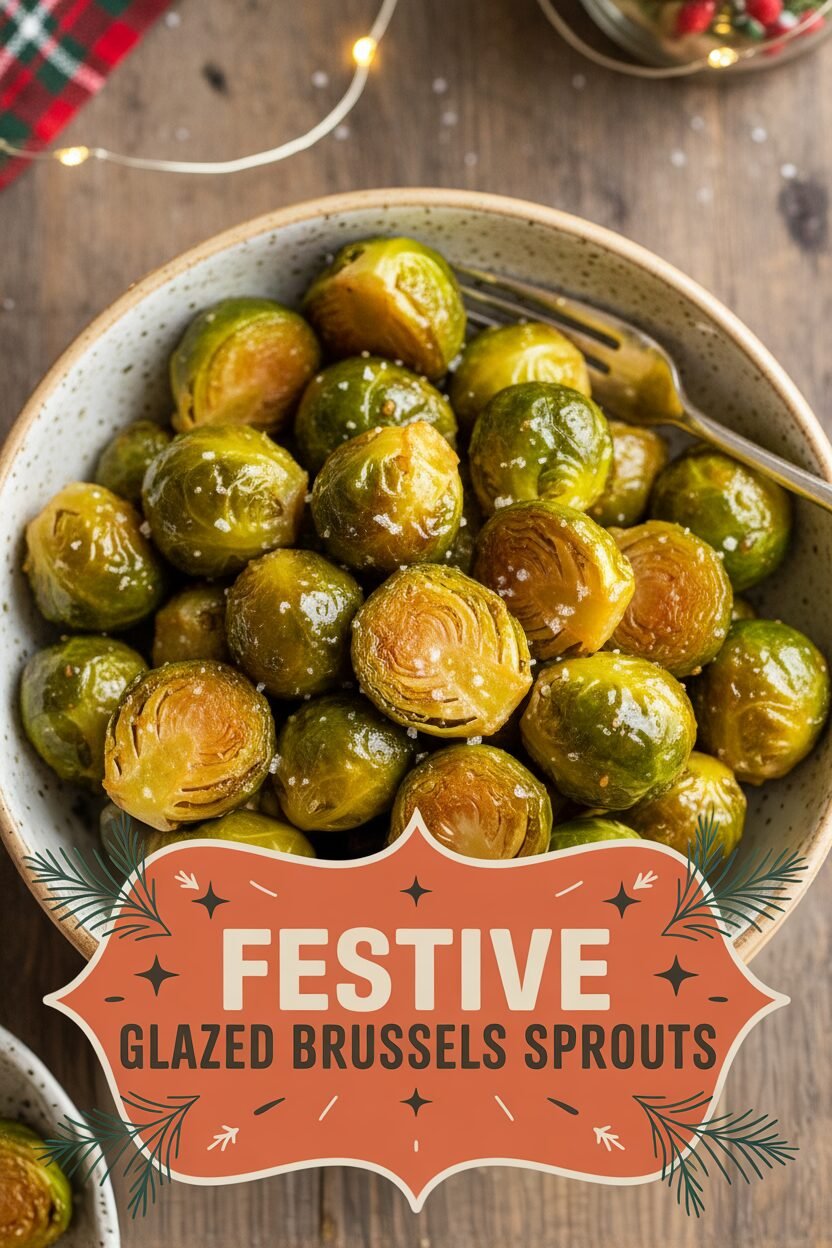 Festive Glazed Brussels Sprouts