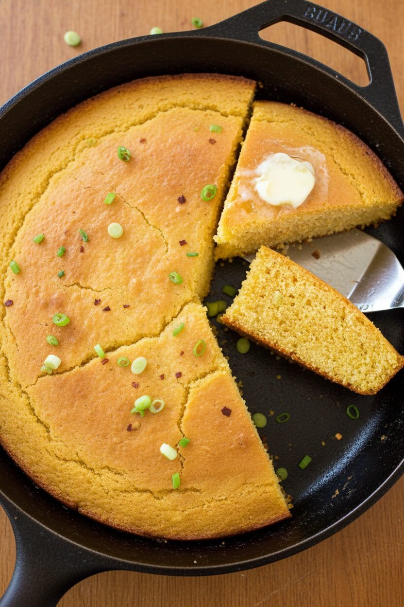 Festive Gluten-Free Skillet Cornbread
